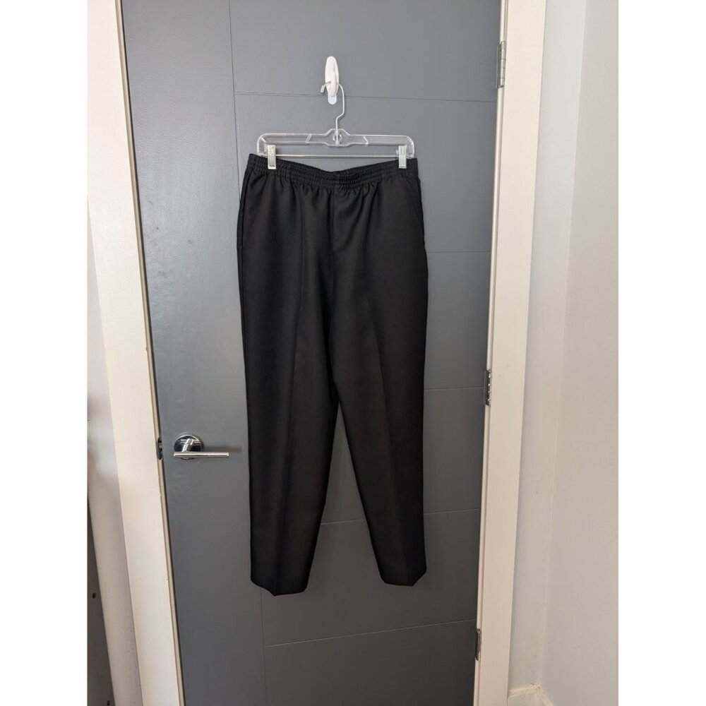 Donnkenny Classics Womens Black Elastic Waist Pull-On‎ Pants with Pockets - 16S